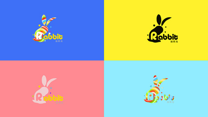 儿童益智玩具品牌瑞莉兔logo设计