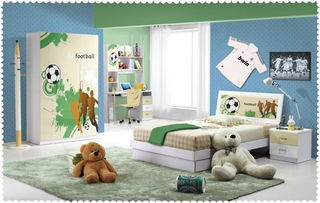 新品抢先 特价青少年儿童家具 儿童床 单人床儿童套房组合四件套
